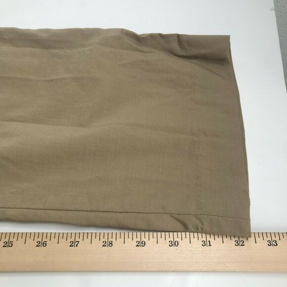 Talbots Heritage Pant Womens 6 Tan Mid Rise Wool Blend Flat Front Pockets AS IS - Picture 9 of 10